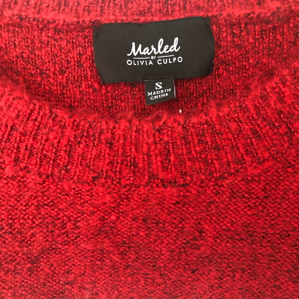 Marled Red GRL PWR Sweater - Picture 6 of 6